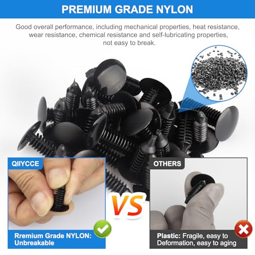 QIIYCCE 260PCS Bumper Clips car Plastic Rivet Fasteners, 13 Popular Sizes, Suitable for Bumpers, fenders, and car interiors