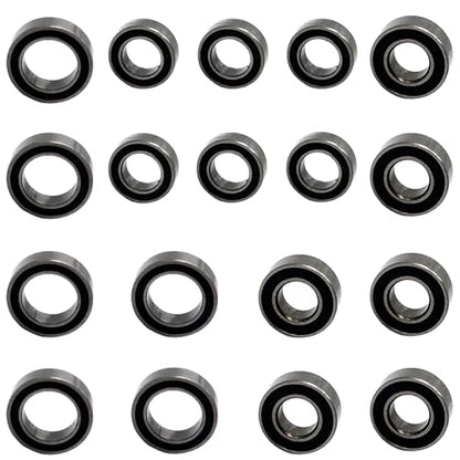 18pcs RC Car Ball Bearing Set 4x7x2.5mm 4x8x3mm 7x11x3mm Compatible with Wltoys 1/14 144001 RC Car Upgrade Parts