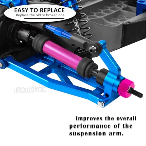 Drive Shaft Axles Upgrades Part for 1/10 Slash 4X4 VXL/Rustler 4X4 VXL/Stampede 4WD VXL,RC Steel #45 Front & Rear 4Pcs Driveshafts CVD w/ Hex Hops Up,Pink - color: Pink - (Axles)