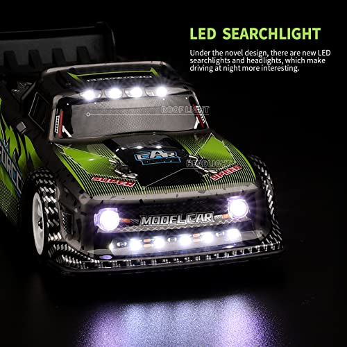 RC Car, Remote Control Car 1/28 Short Truck Car 2.4GHz Remote Control Race Car 30km/h High Speed Gift RTR with Metal Chassis 2 Battery for Adults