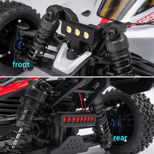 LSG RC Car Light Headlight Taillights kit Front Rear Lights White Red LED Light Kit for 1/18 RC Arrma Typhon Grom Upgrades Parts
