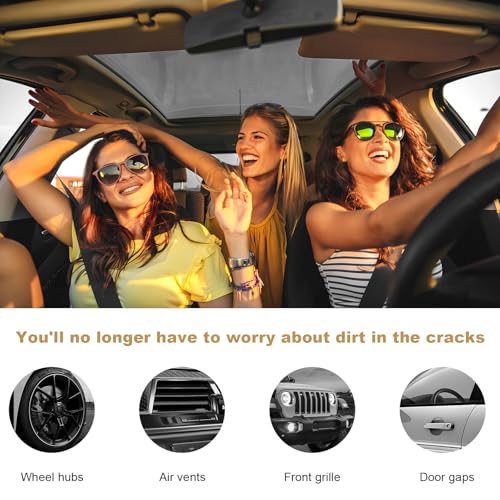 Car Detailing Brush, Scratch-Free Boar Hair Cleaning Tool Auto Detail Brushes, Universal Vehicle Interior Cleaner Soft Bristles for Cleaning Wheels Engine Air Vents - color: 1 PCS