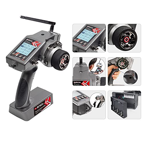 Radiolink RC6GS V3 7CH Transmitter and Gyro Receiver R7FG for RC Car & Boat | 7 Channels 2.4Ghz | Voltage Telemetry
