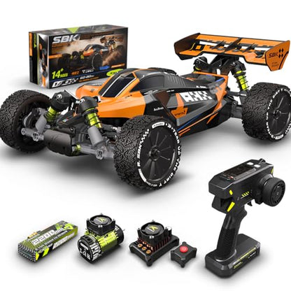 CROBOLL 1/10 Brushless RC Cars, 40+ mph Max, 4X4 RTR Off-Road Buggy | RLAARLO SBK10 Remote Control car for Boys and Adults, 3S Battery, Aluminum Chassis, Hobby and Beginner