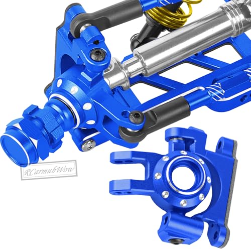 RC Suspension Arms & Mounts,Caster Blocks,Steering Block,Stub Axle Carriers,Turnbuckles Upgrades Part for 1/10 Slash/Rustler/Stampede/Jat0 4x4(VXL),Hoss 4x4 VXL,Navy Blue - color: Navy Blue(1set)