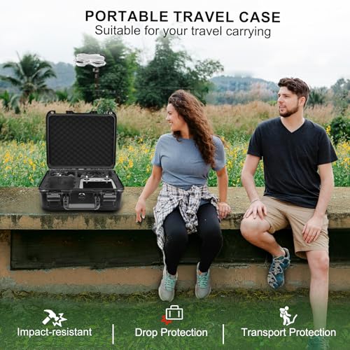 Lekufee Waterproof Hard Carrying Case for DJI Neo 1 Drone, DJI RC 2/N3/N2,Goggles 3/2/Integra(NOT for N3), RC Motion 3/2, FPV Controller 3, Accessories(Case Only)