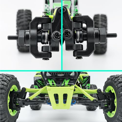 MORLORDY 2Pcs Front CVD Driveshafts Dogbone for 1/12 WL 12428 RC Off Road Truck Upgrade Parts