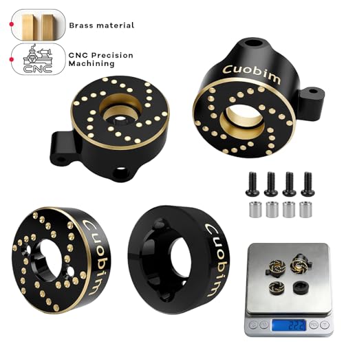 SCX30 Brass Upgrade Kit – Steering Knuckles & Rear Axle Weight for 1/30 Axial SCX30 RC Crawler Upgrade Parts (Steering Knuckles & Rear Axle Weight) - color: Steering Knuckles & Rear Axle Weight