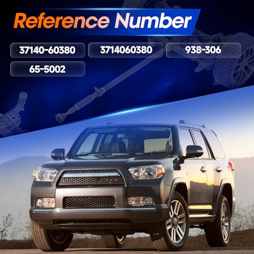 938-306 Front Drive Shaft Prop Shaft Driveshaft Assembly Fit for Toyota 4Runner 2003-2009 4.0L 4WD/ Toyota 4Runner 2010-2020 4.0L 4WD Limited Submodel, Replace# 3714060380, 37140-60380 - size: Fit 2010-2020 4Runner 4.0L 4WD Limited Submodel.