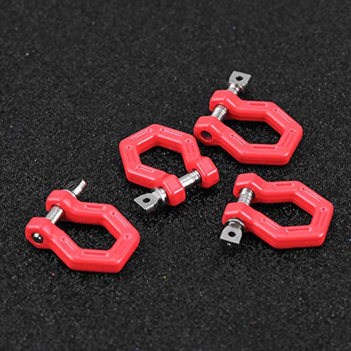 RC Trailer Buckle, Metal 4-Piece Set for Off-Road RC Crawler Lock Catch, Strong Tow Shackle for RC Enthusiasts