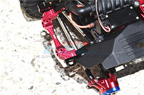 GPM 6Pc Set Upgrades Aluminum Front Body Post Mount for SCX10 III Jeep Wrangler Rubicon (AXI03007) RC Cars (Blue)