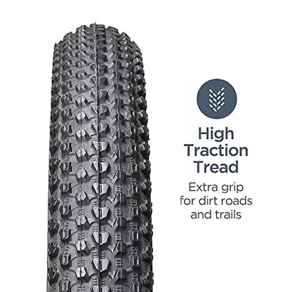 Hycline Mountain Bike Tire: 20/24/26/27.5-inch Folding Replacement High-Performance Wear-Resistant Bicycle Tires for MTB Off-Road Bike - size: 20x2.125 30TPI, style: Qty 1 Tire