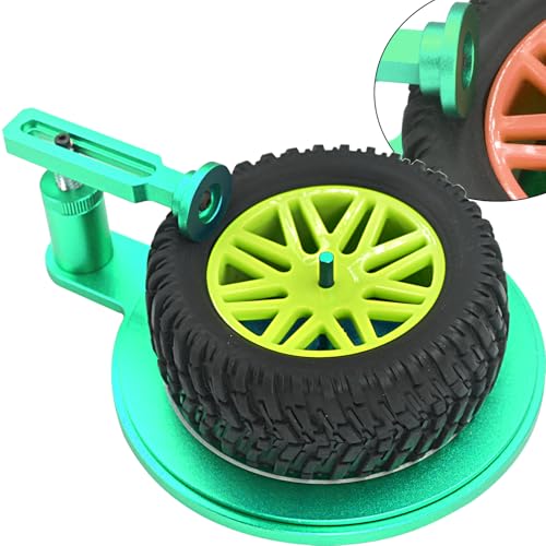 RC Car Wheel Tire Cementing Helper Tool Rubber Tire Mounting Glue Tools for 1/8 1/10 1/12 1/16 1/18 RC Car Parts Upgrade Tire Adhesive Multi-Functional Tire (ZTQ-Green) - color: Green