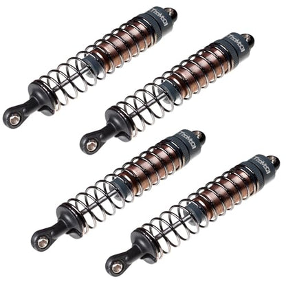 90MM Oil Shock Absorbers Upgrade Compatible with 1/10 RC Crawlers | Fits Tamiya ClodBuster / Bullhead / TRX4 / Axial / D90 - Oil Damper Upgrade - Gray - color: Gray