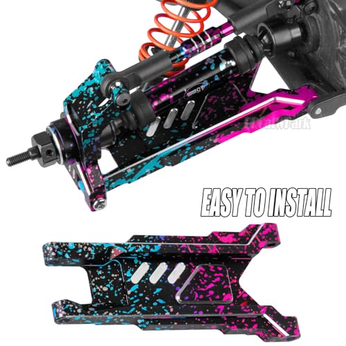 RC Aluminum Suspension A-Arms Upgrades Part for 1/10 Slash Rustler Stampede 4X4 VXL BL-2s,Hoss 4WD VXL,XO-1,Alloy Front Rear RC Suspension Arms Hops up,Colour - color: Colour - (Suspension Arms)