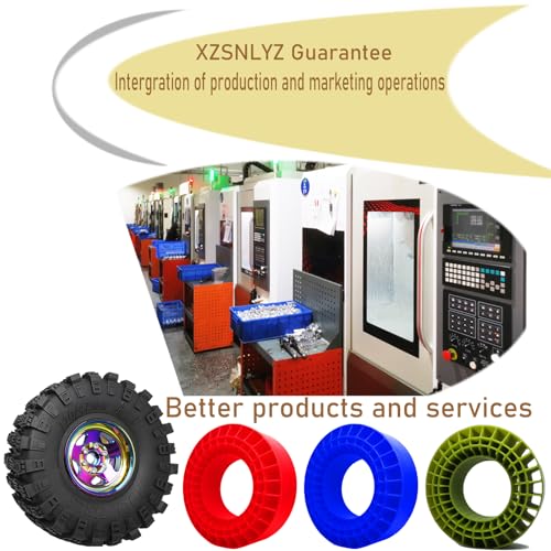 1.9'' Silicone Rubber Tire Inserts Fit for 118-122mm 1.9" Wheel Tires Waterproof Inserts for 1/10 RC Crawler Car (Red)