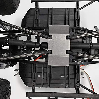 RC Stainless Steel Chassis Armor Protection Center Skid Plate Axle Chassis Guard Protector for SCX10 90046 1/10 RC Crwaler Car Upgrade Parts
