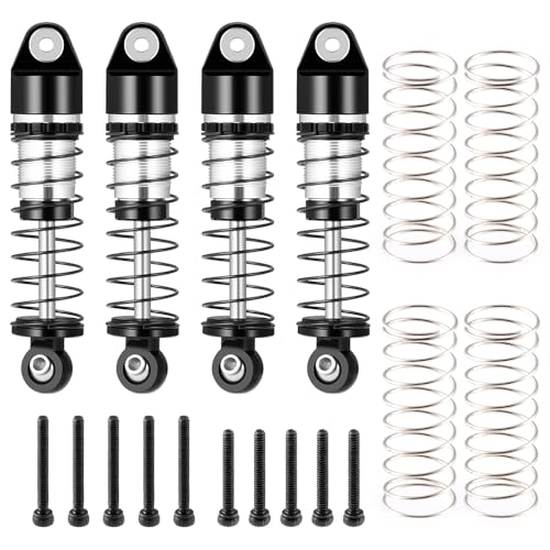 RCLIONS Aluminum 36mm Oil Shock Absorber for AXIAL SCX24 1/24 RC Crawler | SCX24 Deadbolt JLU C10 Gladiator Basecamp Upgrade Parts - size: 36mm