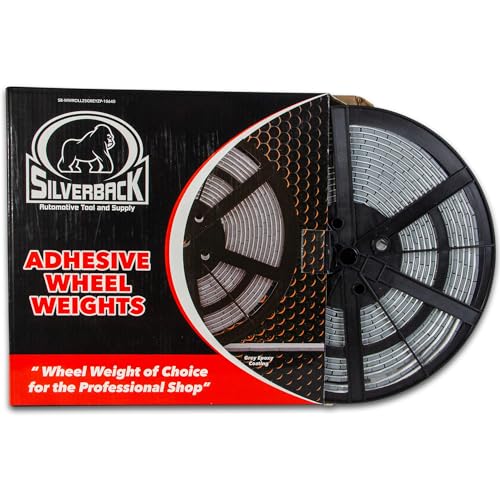 Silverback 1/4 oz Grey Steel Tape Wheel Weights with EZ Peel Tape. Designed for the Professional Tire Dealer. Cars, Trucks, SUV's & Motorcycles. 10lb Roll .25 oz Grey Tape Weight. - color: 1 Roll 1/4 oz Grey