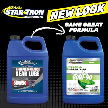 Star brite Premium Lower Unit Gear Lube - size: 128 Oz Gallon, style: 80W-90W Synthetic