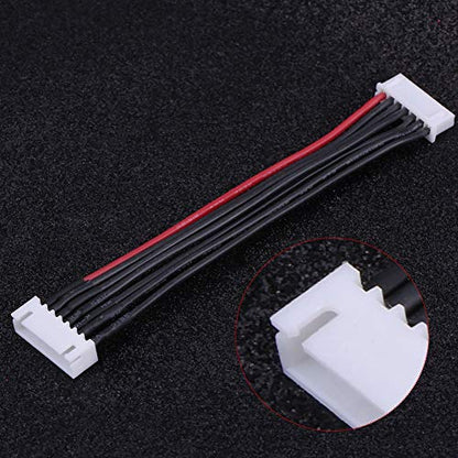 Lipo Battery Balance Extension Cable, 5 Piece Set Silicone Wire Lead, for 2S 3S 4S 5S 6S RC, Aircraft, Car Charging Accessory