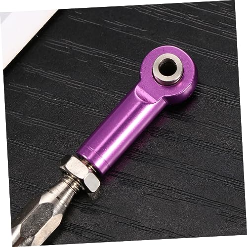 6pcs Aluminum Turnbuckle Rod Linkages for Rc Buggy Turnbuckle Rod Linkage Bolts for Rc Car Upgrade Made of Metal Easy Install - color: Purple