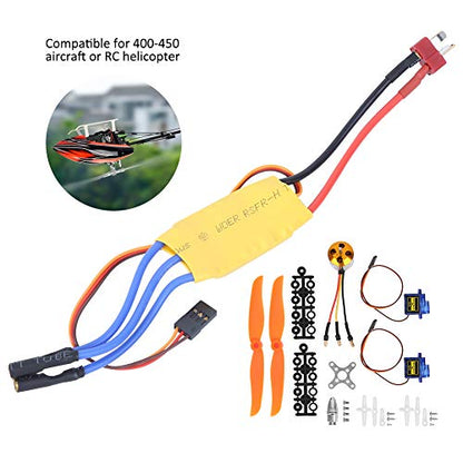 Premium RC A2212 2200KV Brushless Motor, New 30A ESC Electric Speed Controller SG90 9G Micro Servo 6035 Propeller Essential Kit for RC Plane Enthusiasts, RC Plane Kit(A2212)