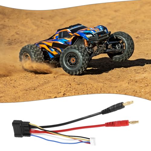 1x RC Car Lipo Battery Connector Cable Adapter 4S Hard-Case Battery Harness Connector with JST-XH Balance Plug Compatible with T-raxxas TRX 1/8 RC Car
