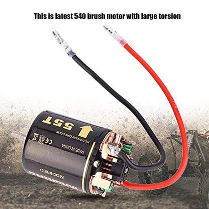 RC Motor, 35T 45T 55T Universal RC Model Car 540 Brushless Motor for Big Trucks Climbing Car Model Motor Replacement Accessory (55T)