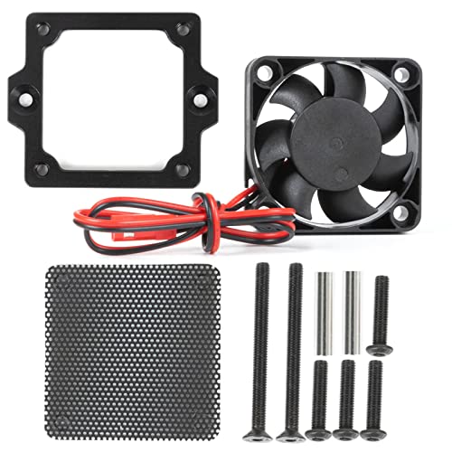 Metal ESC Cooling Fan Kit for TRAXXAS Trx4 Trx6 for Land Rover Defender for Ford 1/10 RC Car Accessory