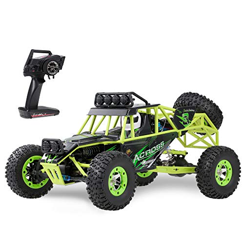 GoolRC WLtoys 12428 RC Car, 1/12 Scale 4WD 50km/h High Speed RC Rock Crawler, 2.4Ghz Remote Control Off Road Truck for Adults