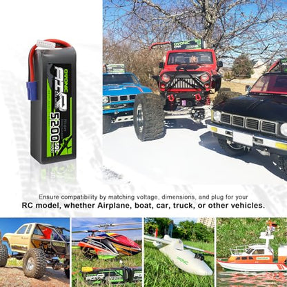 OVONIC Lipo Battery 5200mAh 50C 22.2V 6S RC Battery with EC5 Connector for RC Plane DJI Quadcopter RC Airplane RC Helicopter RC Car Truck Boat 2pcs