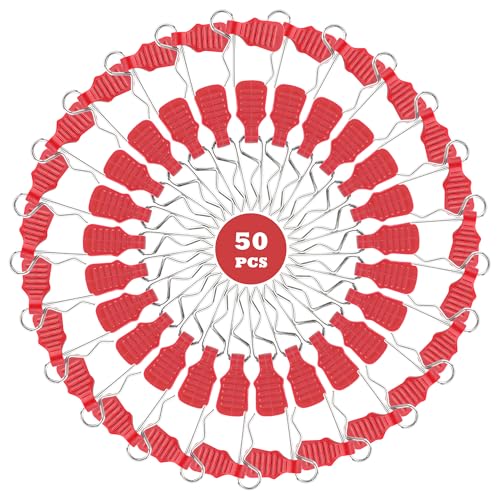 50 Pieces 1.4mm Universal RC Body Clips with Pull Tabs Car Clips RTR Clip Pins H165 Assembly Spare Parts for 1:8 1:10 1:12 Scale Redcat HPI Himoto HSP Exceed RC Car Parts Truck Buggy(Red) - color: 1.4mm