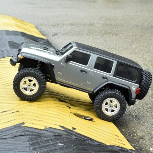 6.10in Wheelbase RC Body Shell for 1/18 ABS Hardtop Body (Grey) | TRX4M Body with Front Rear Bumpers for TRX4M Bronco Defender Chassis - color: Grey