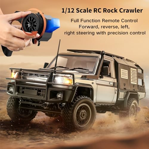 RC Rock Crawler, 2-Speed All Terrain RTR Hobby Car for Adult(Gray) - color: Silver