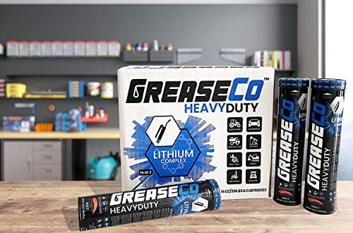 Red and Tacky Lithium Grease Tube | Wheel Bearing | High Temp | Axle | Automotive | Trailer | 5th Wheel | Ball Joint | Tractor | Single Cartridge for Grease Gun | NLGI 2 | HeavyDuty