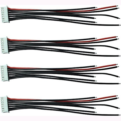 FLY RC 10pcs 22.2V JST 7 Pin Male Plug 6S LiPo Battery Balance Charger Cable Lead Wire Connector (10pcs 6s) - style: 10pcs 6s
