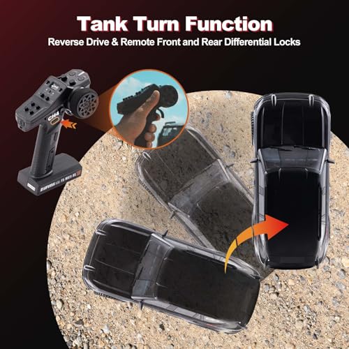 FMS 1/10 Canyon S RC Crawler, FCX10 RC Rock Crawler with Lighting, Hobby Grade Offroad RC Car for Adults, RS Need to Complete