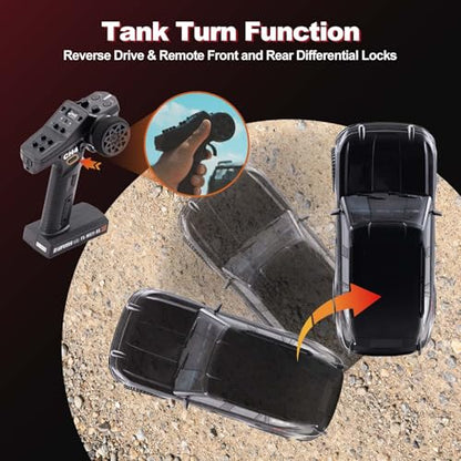 FMS 1/10 Canyon S RC Crawler, FCX10 RC Rock Crawler with Lighting, Hobby Grade Offroad RC Car for Adults, RS Need to Complete