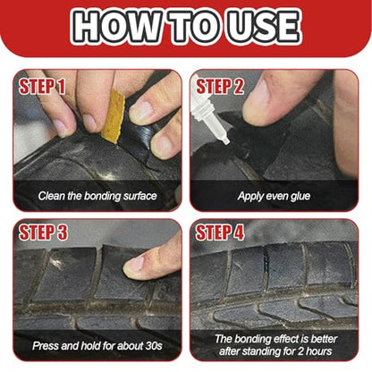 TBTFW Tire Repair Glue, Rubber Cement Tire Repair, RC Tire Glue-1.7oz | Used for Side Bonding or Tire Leakage, DIY Crafts