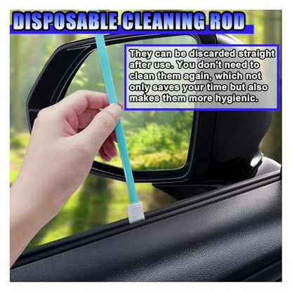 Cleaning Swab Sticks, Small Cleaning Sponge Tip for Tight Spaces, Disposable Crevice Cleaning Brush Kit, Universal Automotive Detailing Tools Accessories for SUV, Sedan, Truck (30PCS) - size: 30PCS
