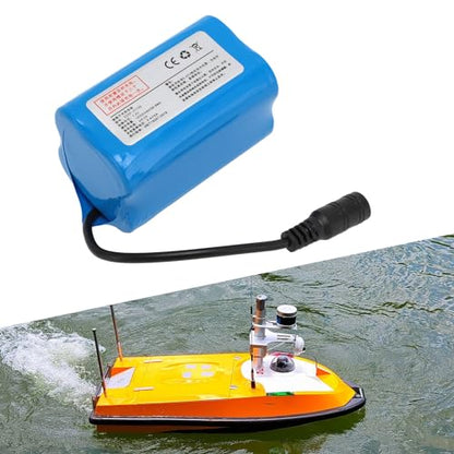 Nesting Boat Battery, 12000mAh 7.4V Fishing Boat Battery, Large Capacity Rechargeable Lithium Battery for RC Fishing Bait Boat