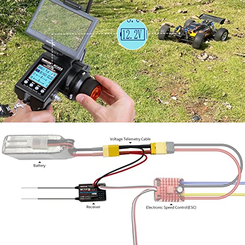 GoolRC RC4GS V2 RC Transmitter 4 Channels and Receiver R6FG with Gyro 400M Remote Controller for Car Boat Truck Transmitter for RC Boat