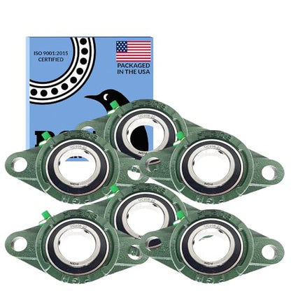 PGN UCFL206-20 (6 Pack) 2-Bolt Flange Bearing 1-1/4" Bore - size: 6, style: UCFL206-20
