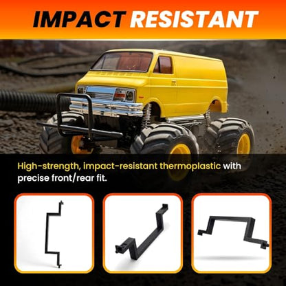 SplashNColor Body Mount Brace Compatible with Tamiya Lunchbox – Front or Rear Chassis Support | Reinforced Electronics Area Guard | Stable RC Handling Upgrade