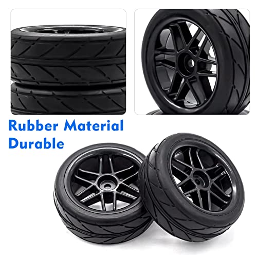 HUIOP RC Drift Tires - 4pcs Replacements for 1/10 HSP94123, 94122, D5 Yokomo RC Drift Car