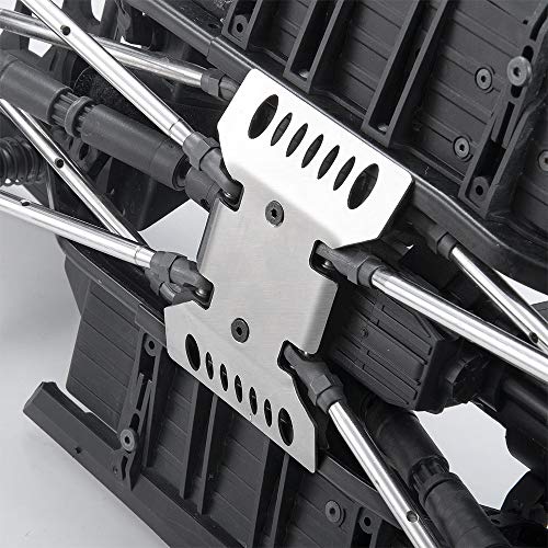 Stainless Steel Center Skid Plate Chassis Guard for AXIAL SCX10-iii | 1/10th RC Crawler Car Protection Plate Upgrade Parts