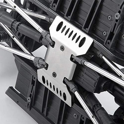 Stainless Steel Center Skid Plate Chassis Guard for AXIAL SCX10-iii | 1/10th RC Crawler Car Protection Plate Upgrade Parts