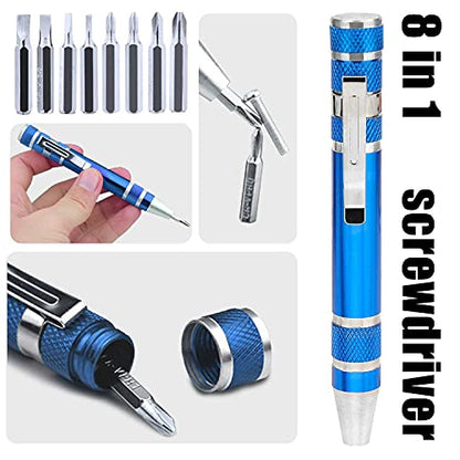 LDK Electric Soldering Iron Kit 60W Adjustable Temperature Welding Tools with 5pcs Different Tips, Desoldering Pump, Solder Wire, 8-in-1 Screwdrivers, Wire Cutter, Tweezers, Stand and Carry Bag - color: 60w 15-in-1
