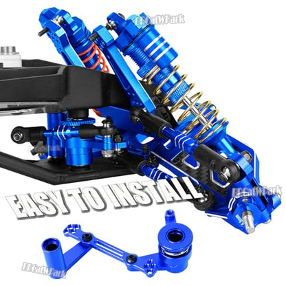 RC Upgrades Part for 1/10 Rustler Stampede (VXL) 2WD,A-Arm,Shock,Drive Shaft,Caster Block,Steering Blocks,Stub Axle Carriers,Steering Bellcranks,Links,Shock Tower,Front Bulkhead,Navy Blue - color: Navy Blue - (Rc Upgrades)